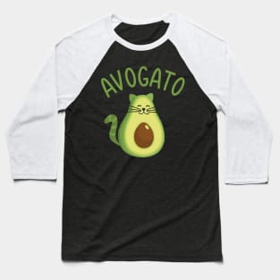 Funny avogato cat for avocado lover and Cinco de Mayo Baseball T-Shirt